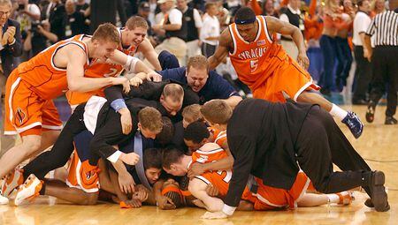 Syracuse vs Kansas in 2003 NCAA title game