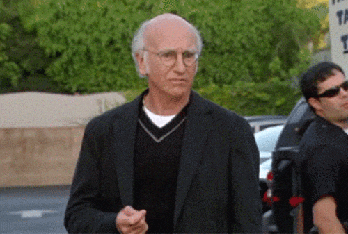 Image result for larry david meh gif
