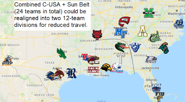 C-USA + Sun Belt