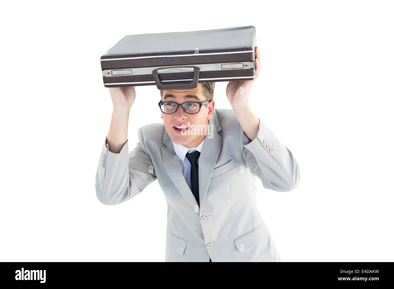 geeky-businessman-holding-his-briefcase-over-head-E4DAKW.jpg