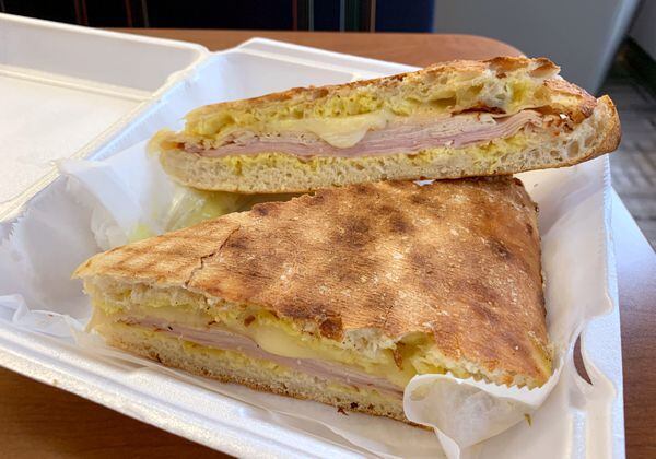 The combo panini at Green Hills Farms market. (Charlie Miller | cmiller@syracuse.com)