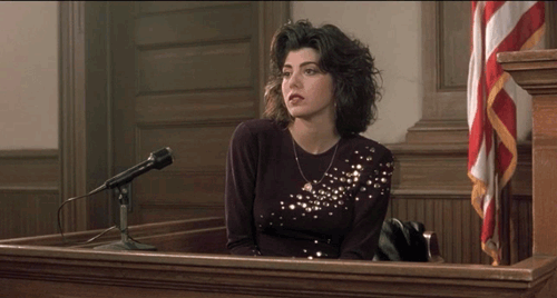 My Cousin Vinny Marisa Tomei Expert Witness Testimony gif http://pandawhale.com/post/67671/my-cousin-vinny-marisa-tomei-expert-witness-testimony-gif
