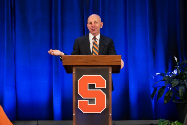 Sean McDonough '84 provided a lead gift for the renaming of the food pantry