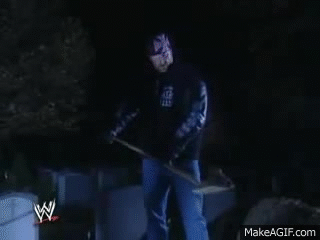 Image result for undertaker buried alive gif