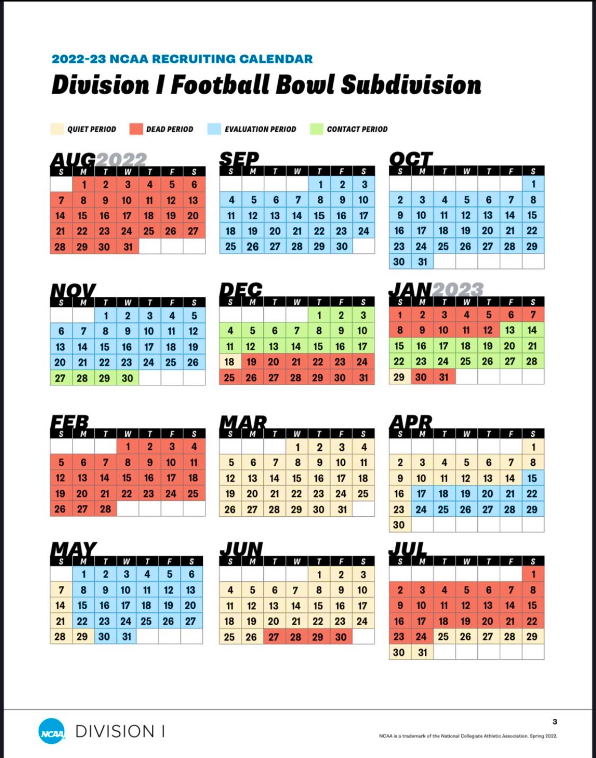 2023-2024 Ncaa Recruiting Calendar