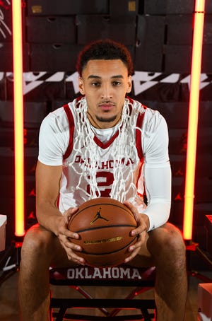 New Bedford's Brycen Goodine will play his final season of college basketball at the University of Oklahoma.