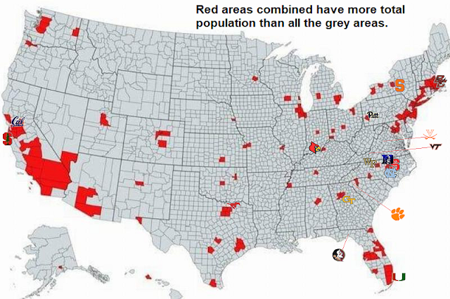 US Population Centers + ACC 2024 US Population Centers + ACC 2024