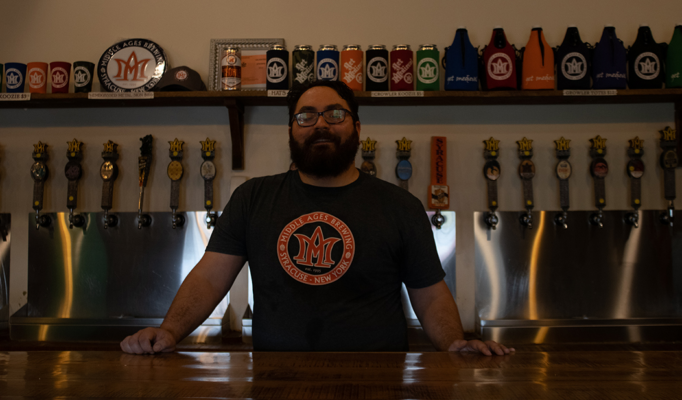 Isaac Rubenstein, owner of Middle Ages Brewing Company, has watched the growth of the craft brewery scene in Upstate New York as the region has become a beer destination.            ANYA WIJEWEERA | STAFF PHOTOGRAPHER