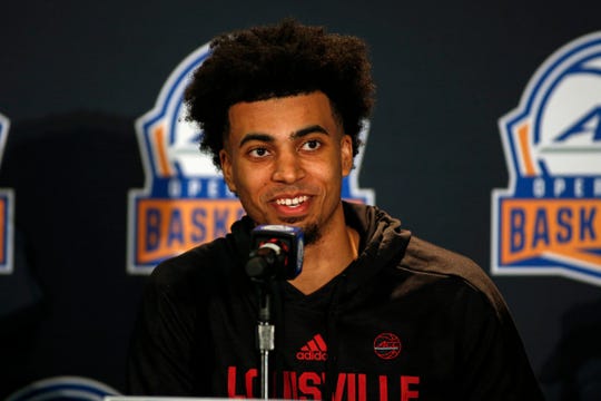 Jordan Nwora was all smiles at ACC media day, and for good reason.