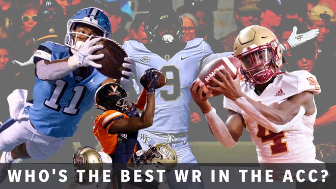 Who are the ACC's top wide receivers heading into the 2022-23 season? Here's how David Thompson ranks them.