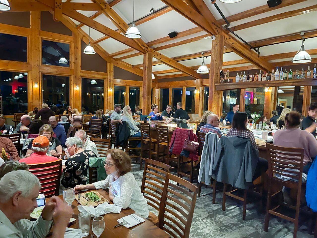 Dinner at Heuga's Alpine, Tully, N.Y.